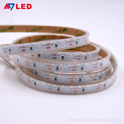 Adled Light Super bright warm white 24v edge emitting silicone cover 315 smd 9.6w/m cuttable led strip for light box rotating